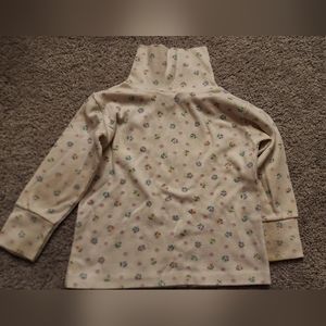 Vintage Floral Trutle Neck Top